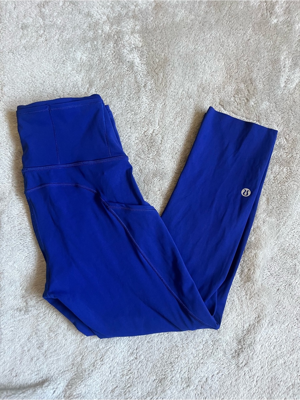 Lululemon Fast and Free Crop 19" Leggings Non-Reflective size 2 in Larkspur